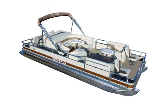 Fishing pontoon boat for fishing and fly fishing including four 