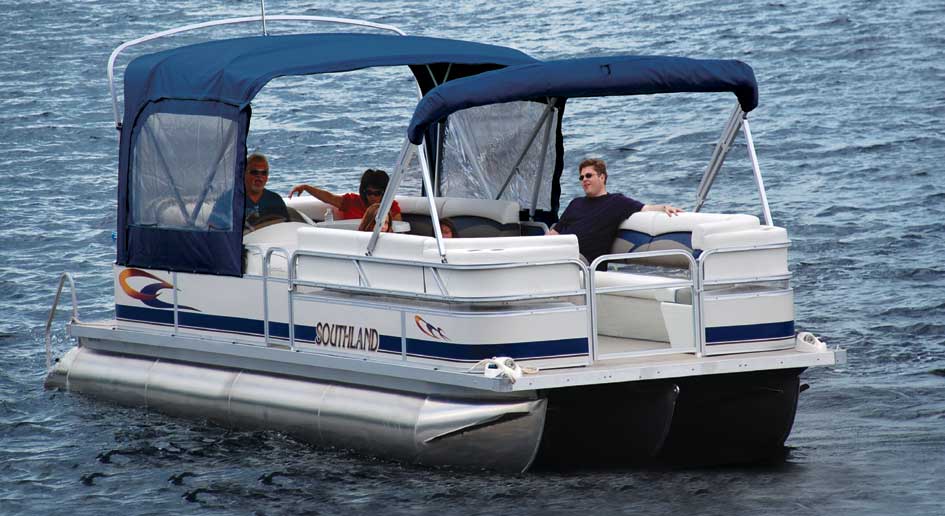 Pontoon boats catalogue, luxury pontoon boats, fishing pontoon boats